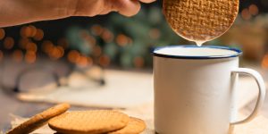 person holding cookie